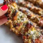Garlic Parmesan Chicken Skewers Recipe