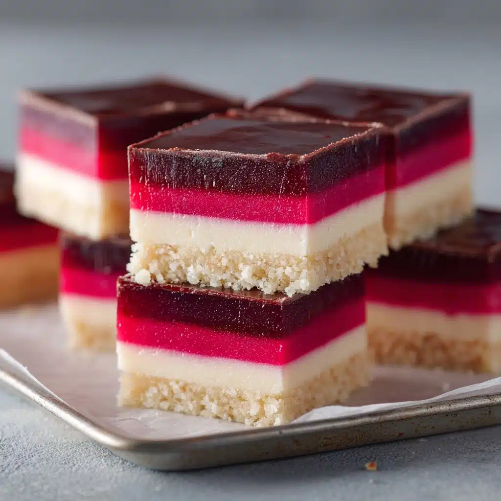 Raspberry Caramel Millionaires Shortbread Recipe 5 Raspberry Caramel Millionaires Shortbread Recipe - Recipe Image