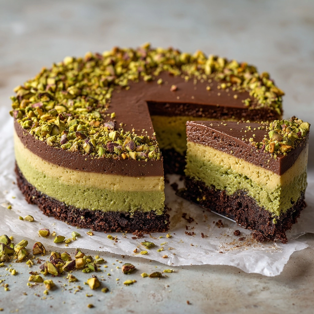 No-bake chocolate pistachio cake Recipe 4 No-bake chocolate pistachio cake Recipe - Recipe Image