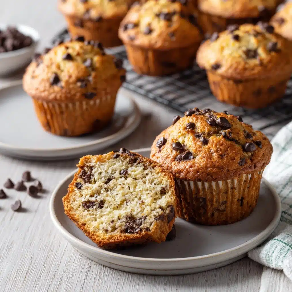 Banana Chocolate Chip Muffins Recipe 4 Banana Chocolate Chip Muffins Recipe - Recipe Image