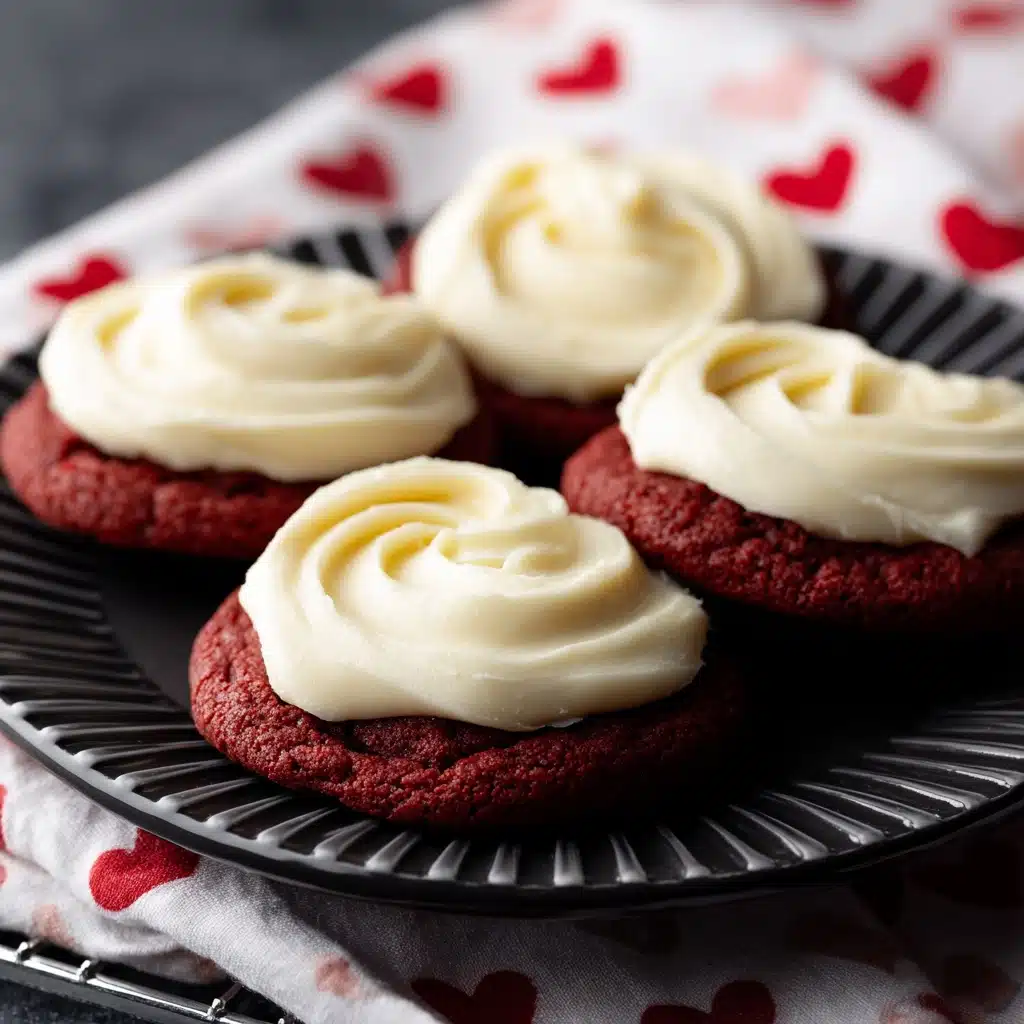Red Velvet Cookies with Cream Cheese Frosting Recipe 4 Red Velvet Cookies with Cream Cheese Frosting Recipe - Recipe Image