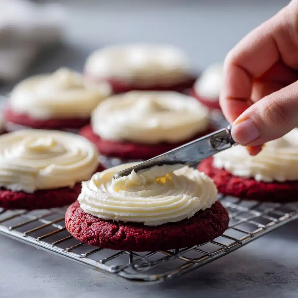 Red Velvet Cookies with Cream Cheese Frosting Recipe 5 Red Velvet Cookies with Cream Cheese Frosting Recipe - Recipe Image