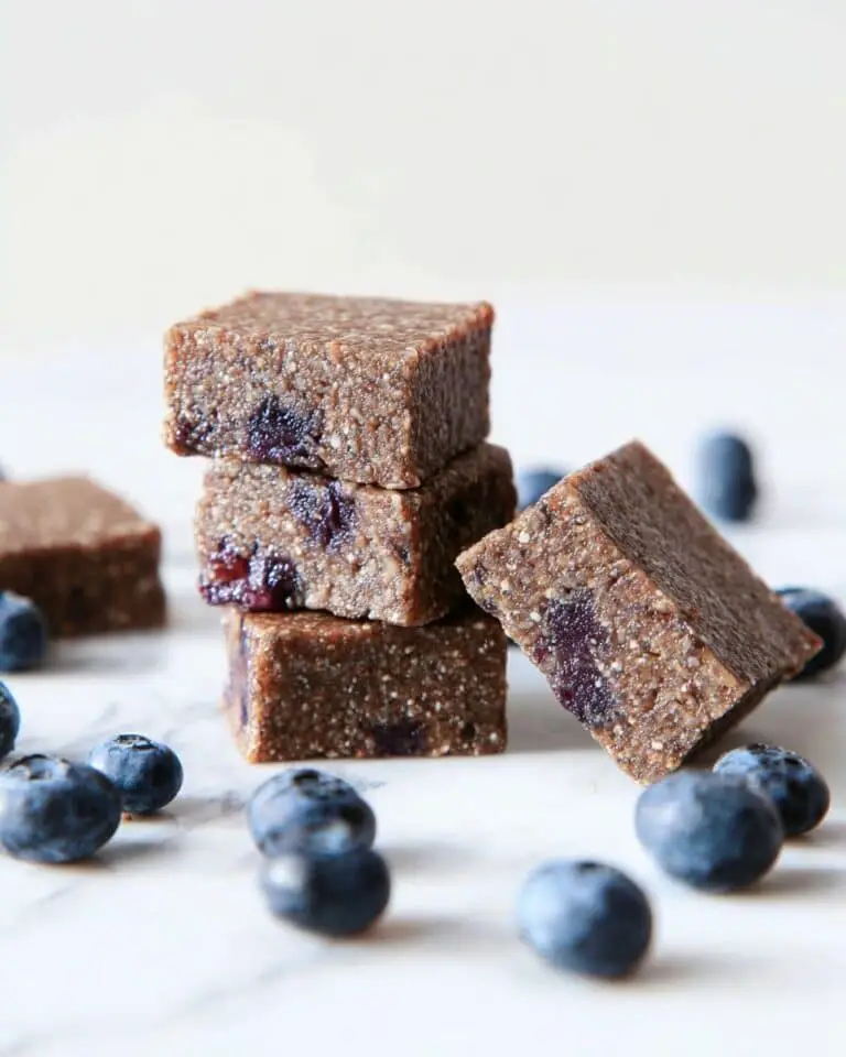 Vegan Blueberry Oatmeal Protein Bars Recipe