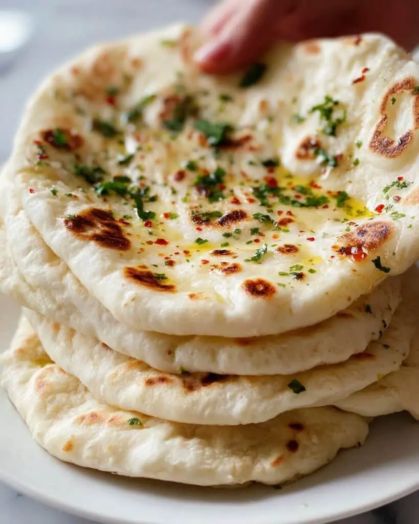 No-Oven Turkish Bread with 3 Ingredients (Bazlama) Recipe