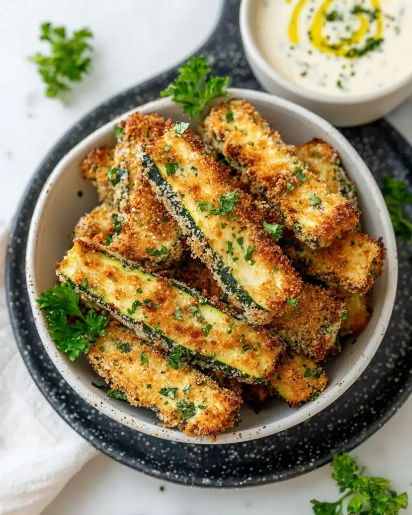 Crispy Healthy Air Fryer Zucchini Fries Recipe