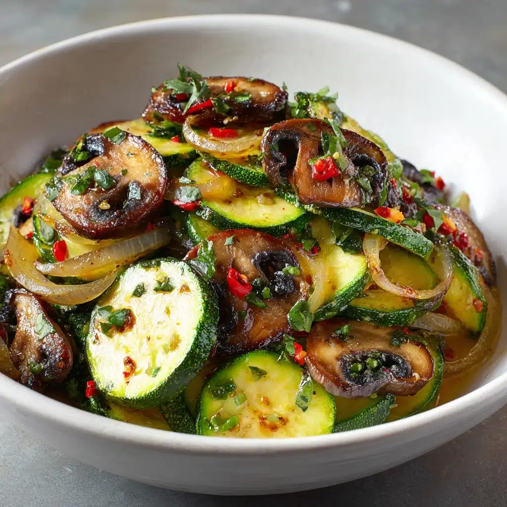 Sauteed Zucchini Mushrooms And Onions Recipe - Recipe Image