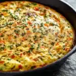 Crustless Cottage Cheese & Spinach Quiche Recipe