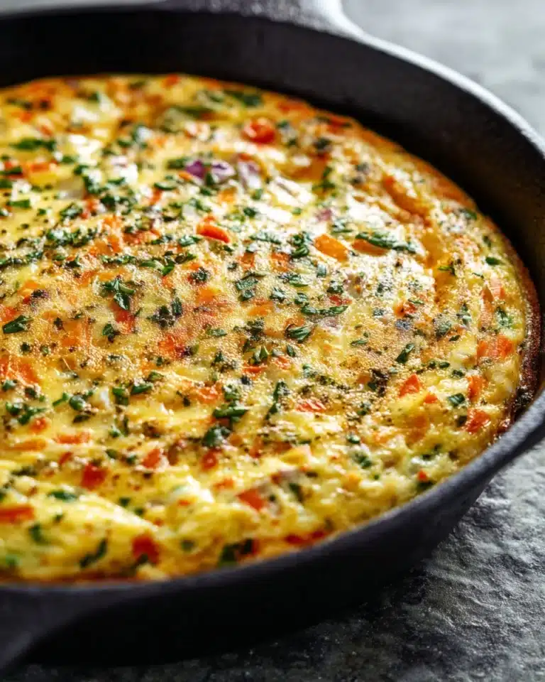 Crustless Cottage Cheese & Spinach Quiche Recipe