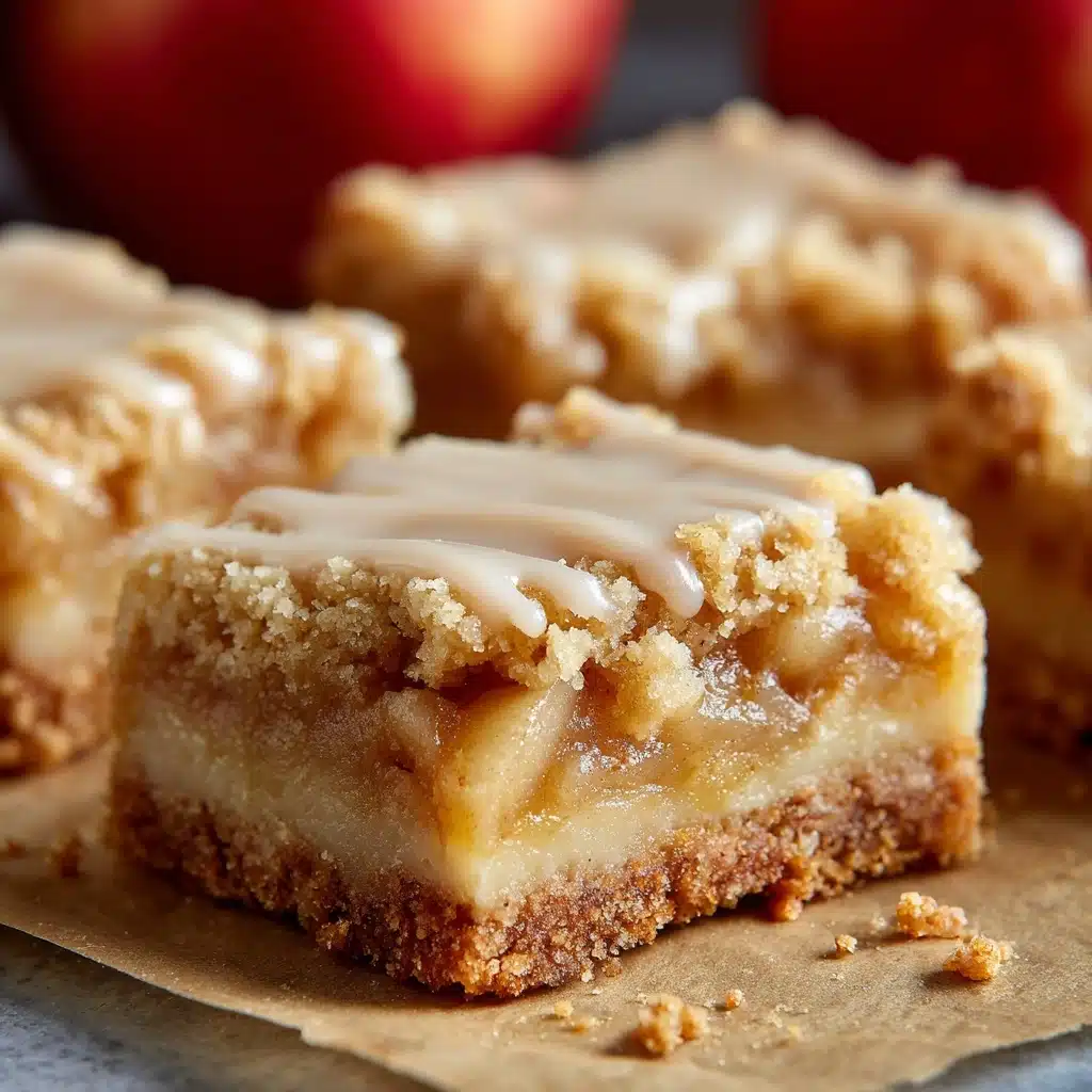Maple Glazed Apple Blondies Recipe - Recipe Image