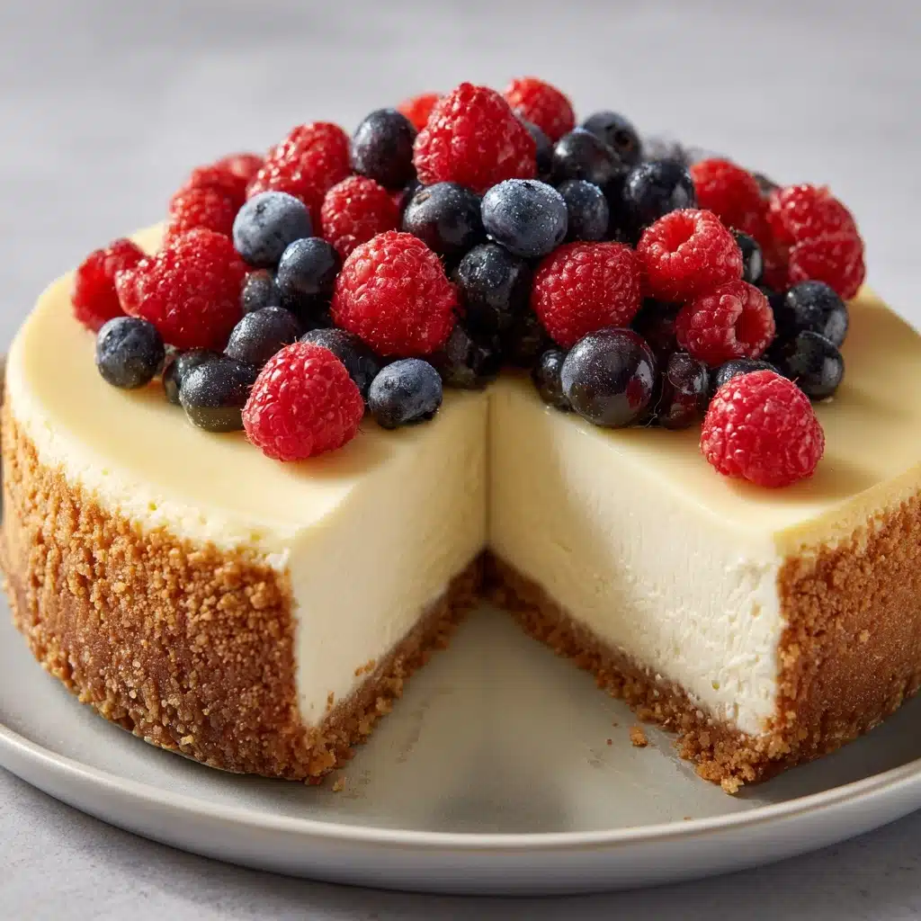 Ultimate Tall and Creamy New York-Style Cheesecake Recipe - Recipe Image