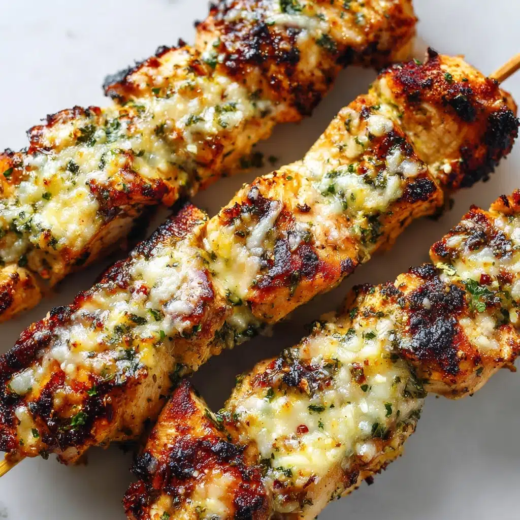 Garlic Parmesan Chicken Skewers Recipe - Recipe Image