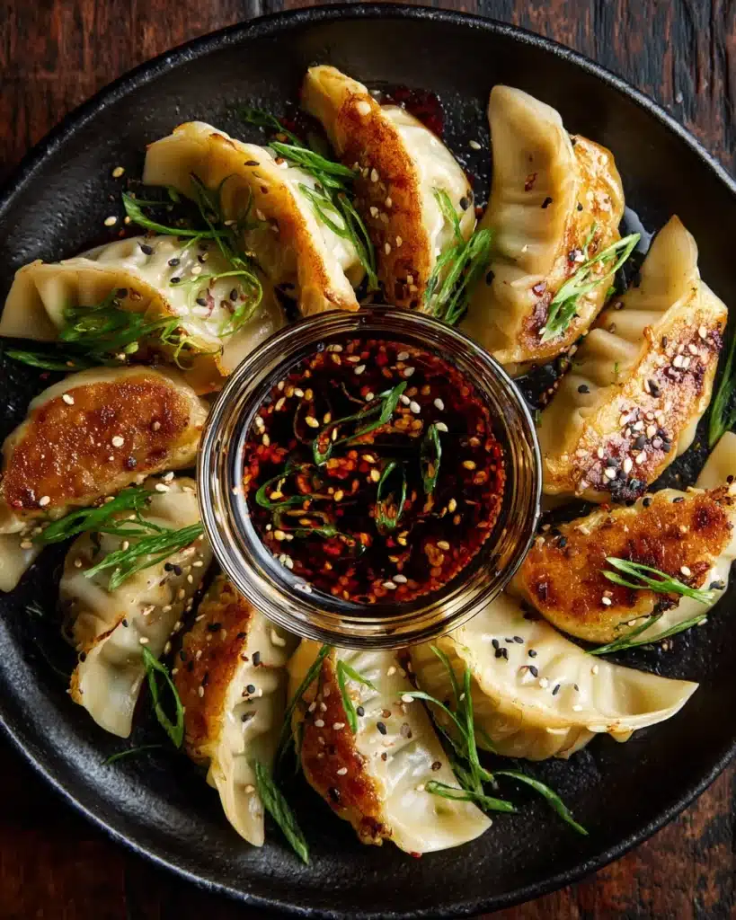Chicken Potstickers (Pan Fried Dumplings) Recipe