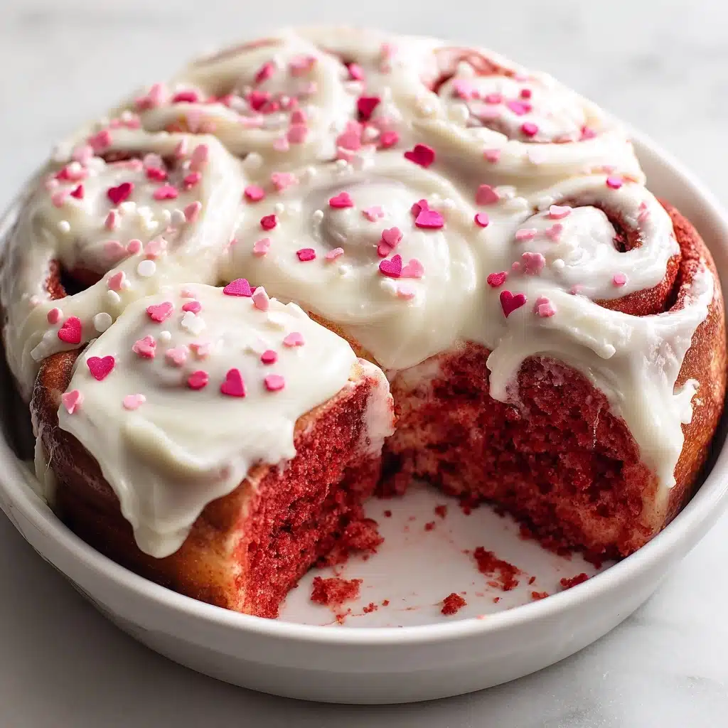 Red Velvet Cinnamon Rolls Recipe 4 Red Velvet Cinnamon Rolls Recipe - Recipe Image