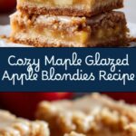 Maple Glazed Apple Blondies Recipe