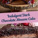 Dark Chocolate Mousse Cake Recipe