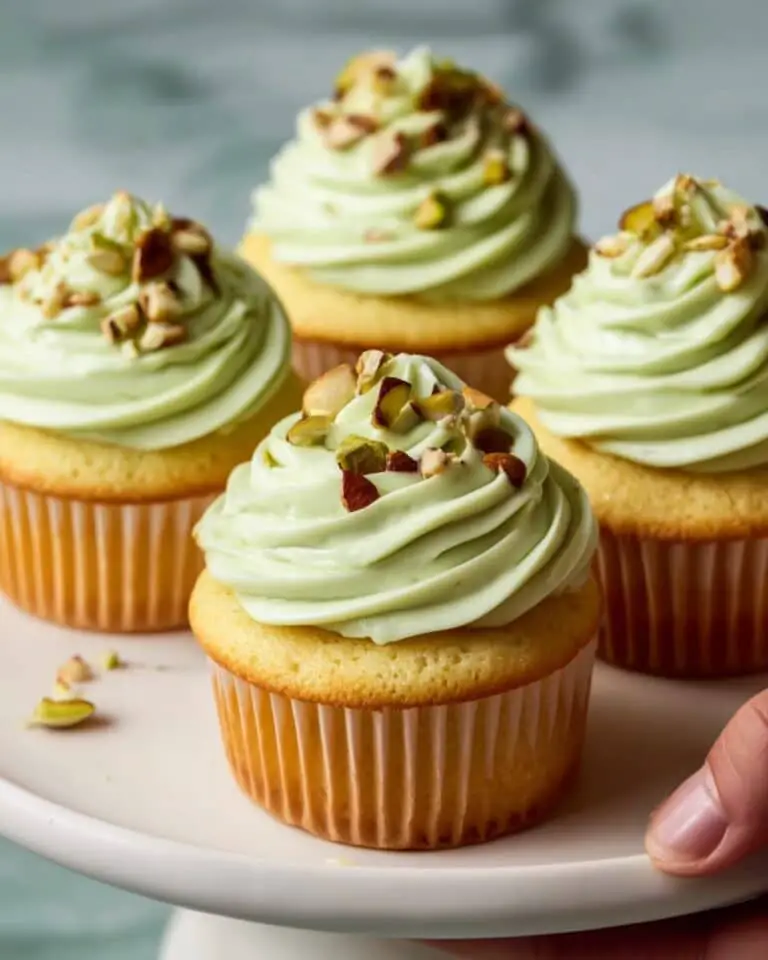 Pistachio Cupcakes with Pistachio Buttercream Recipe