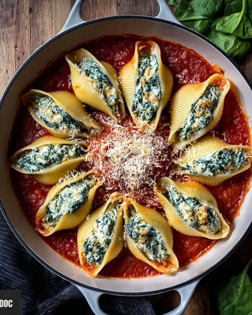 Spinach and Ricotta Stuffed Shells Recipe