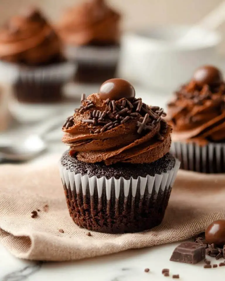 Chocolate Espresso Cupcakes with Ganache Frosting Recipe