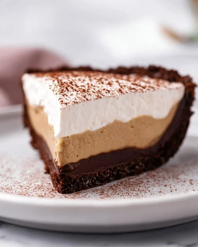 Coffee Custard Pie with Chocolate Pastry Crust Recipe