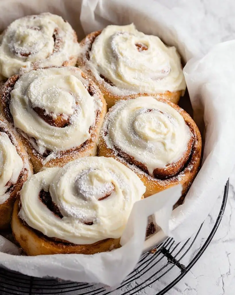 Sourdough Cinnamon Rolls with Cream Cheese Frosting Recipe