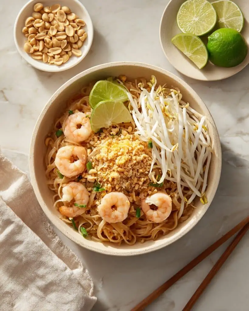 Classic Pad Thai Recipe with Shrimp and Tofu Recipe