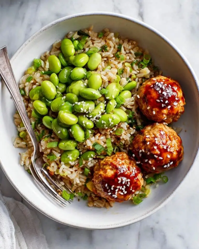Air Fryer Asian Turkey Meatballs Bowls Recipe