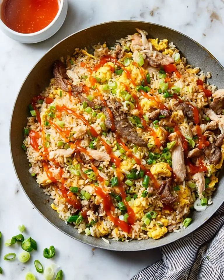 House Special Shrimp, Chicken & Steak Fried Rice Recipe