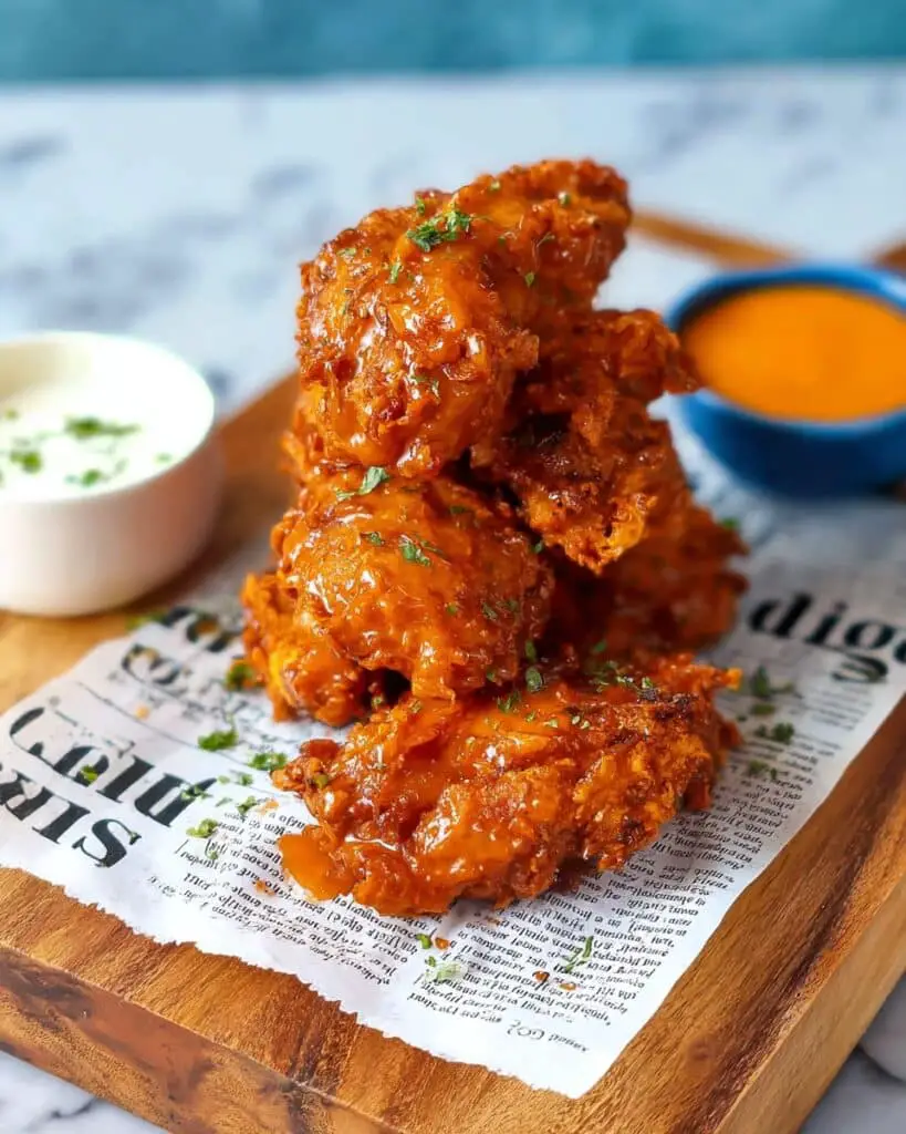 Crispy Buffalo Chicken Tenders with Homemade Ranch Dip Recipe