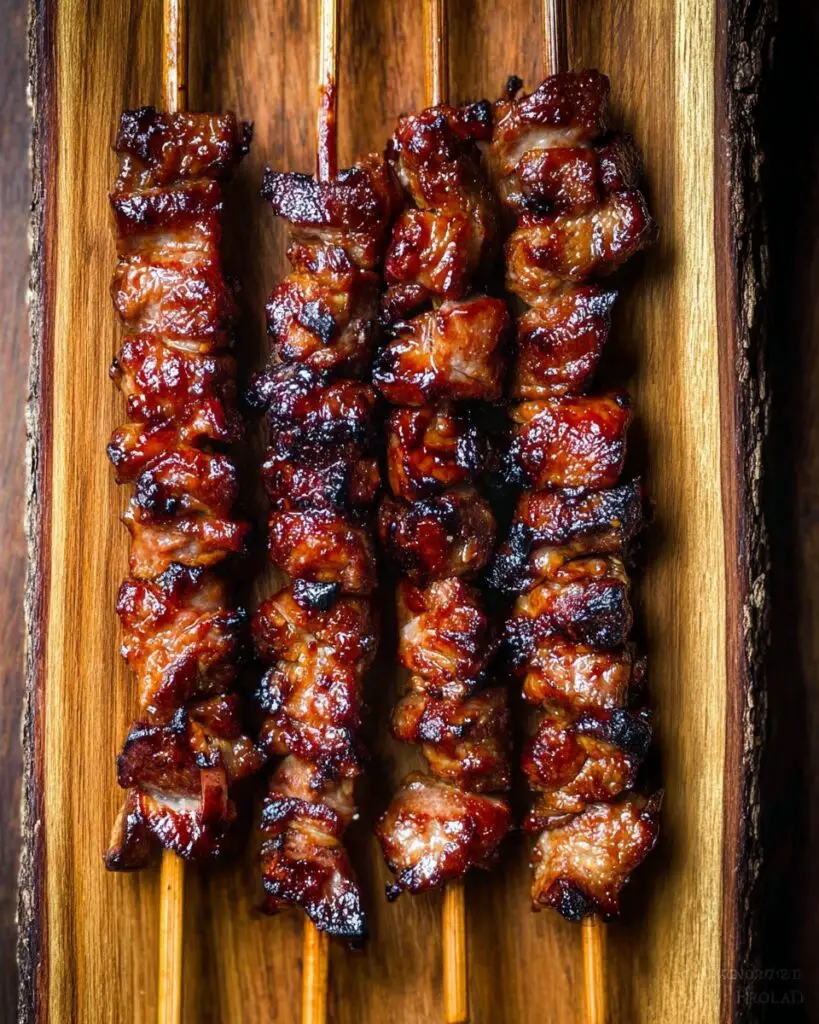 Grilled Thai Coconut Chicken Skewers with Peanut Sauce Recipe