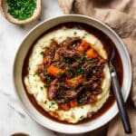 Red Wine Braised Beef with Carrots and Thyme Recipe