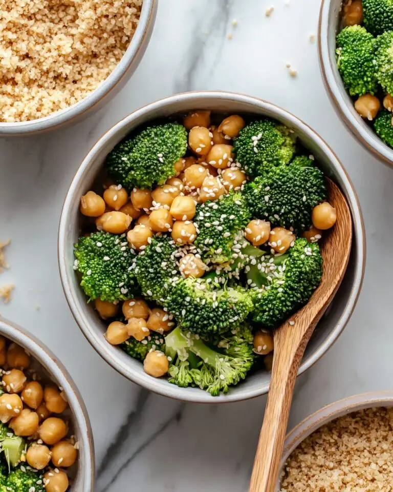 Sticky Sesame Chickpeas & Broccoli Recipe