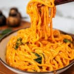 Creamy Gochujang Udon Noodles Recipe