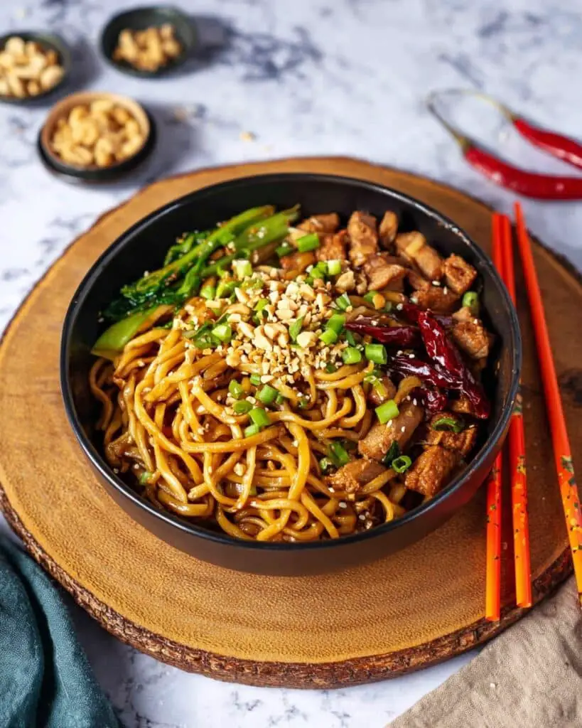 Kung Pao Chicken Noodles Recipe