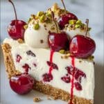 Cherry Pistachio Cheesecake Recipe