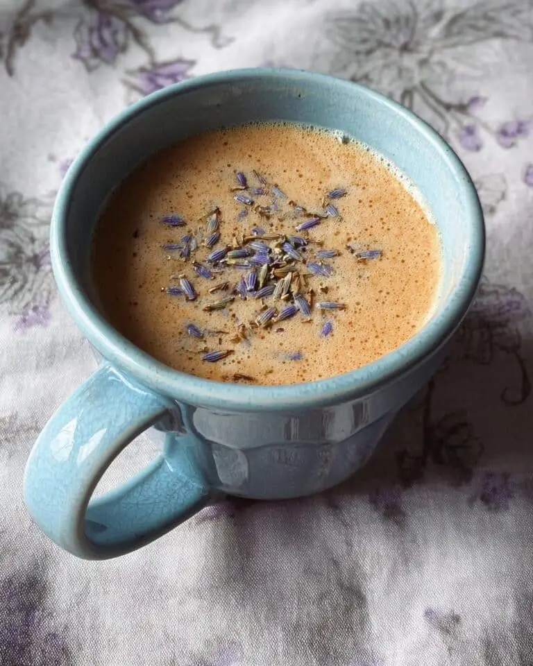 Warm Cinnamon Milk Tea with Lavender Recipe