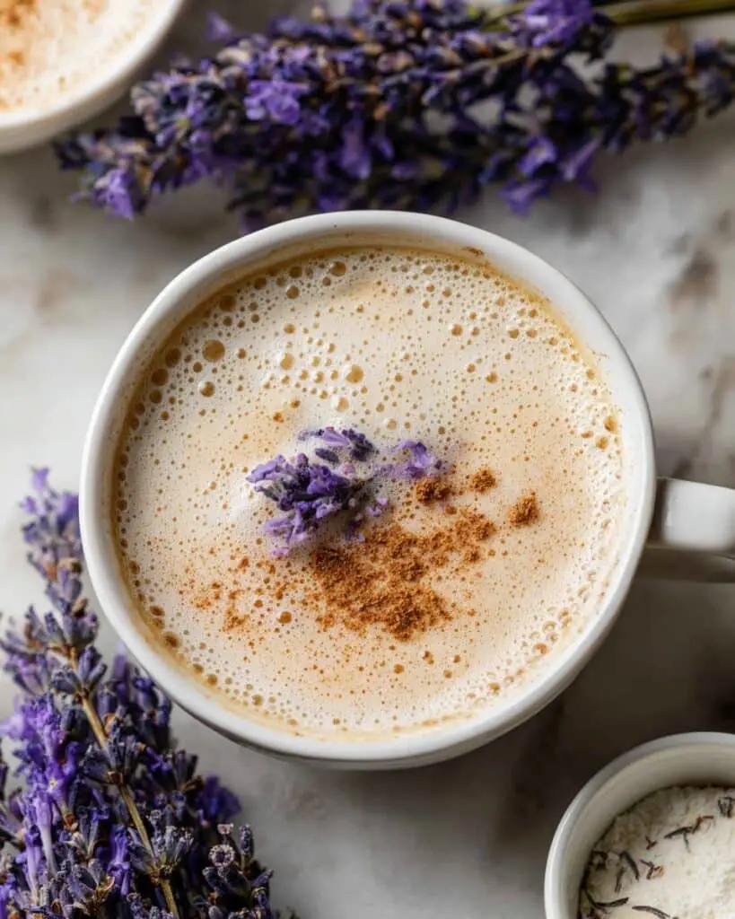 Lavender Milk Tea with Vanilla and Maple Recipe