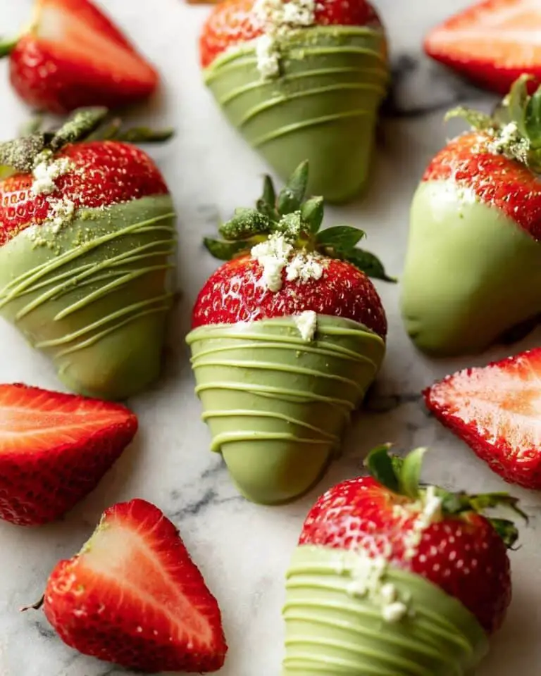 3-Ingredient Matcha Strawberries (No Baking) Recipe