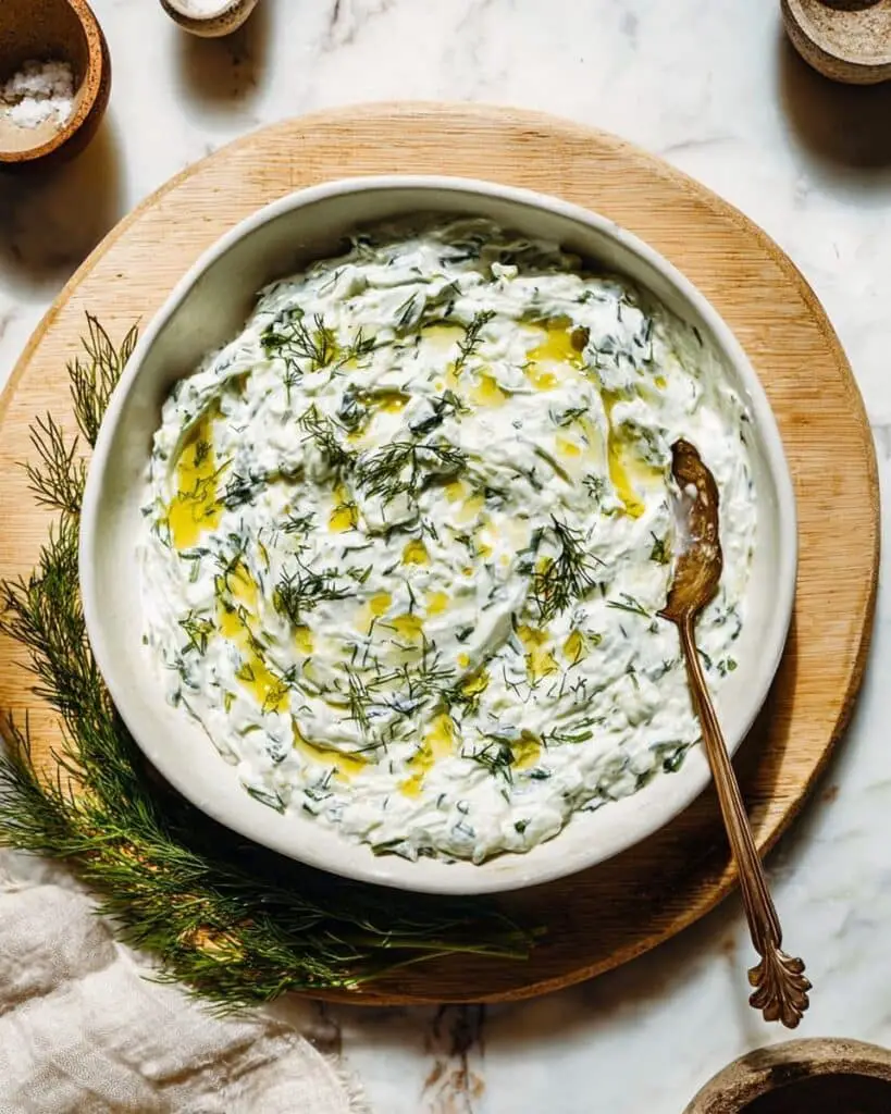 Thick Vegan Tzatziki – Easy Dairy Free Yogurt Dip Recipe
