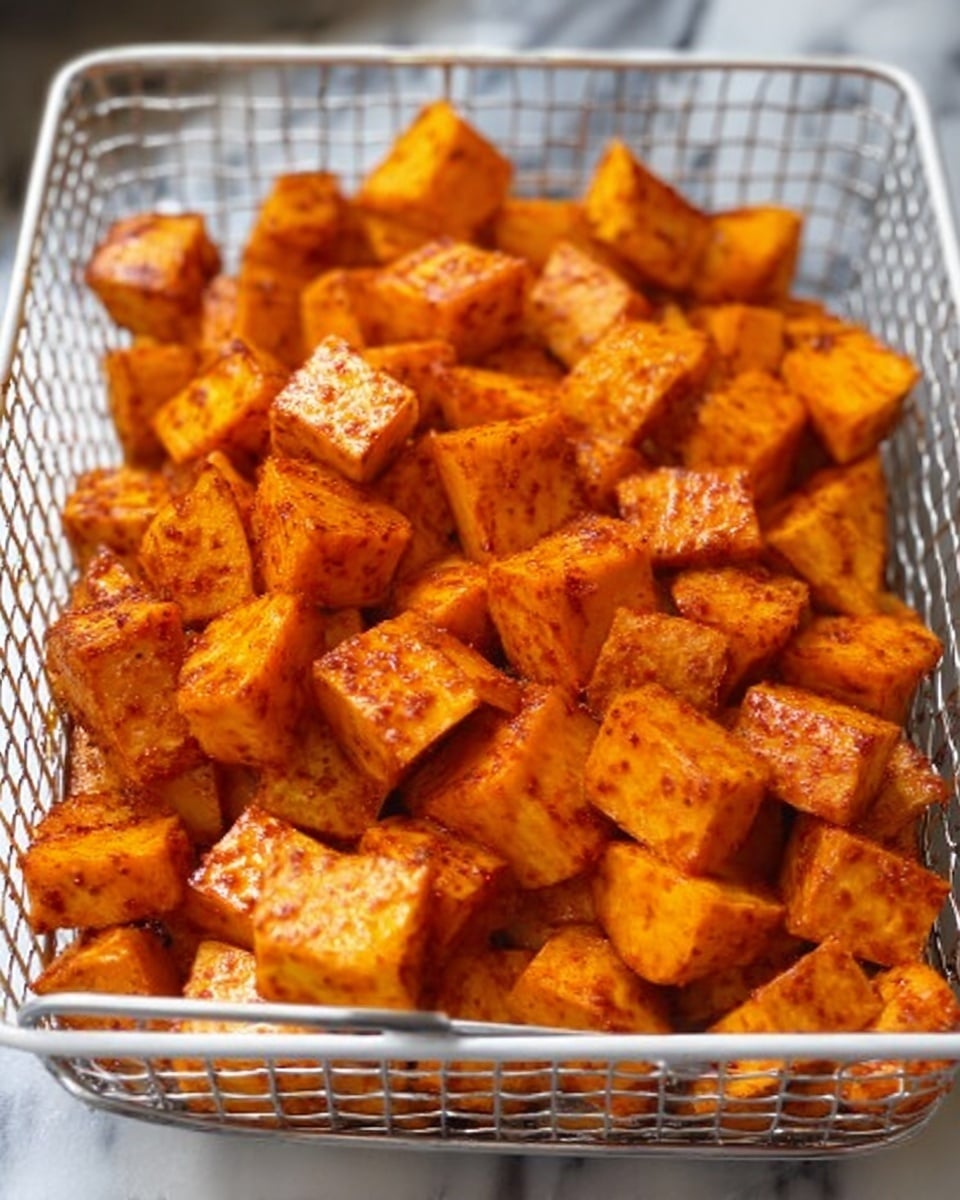 The image shows a cooking pan with a creamy white sauce base, topped with a bright red layer of tomato sauce spread unevenly. On top of the tomato sauce, there is a layer of green dried herbs sprinkled evenly. Finely grated white cheese is lightly covering the whole surface, blending with the other layers. The pan sits on a white marbled surface. photo taken with an iphone --ar 4:5 --v 7