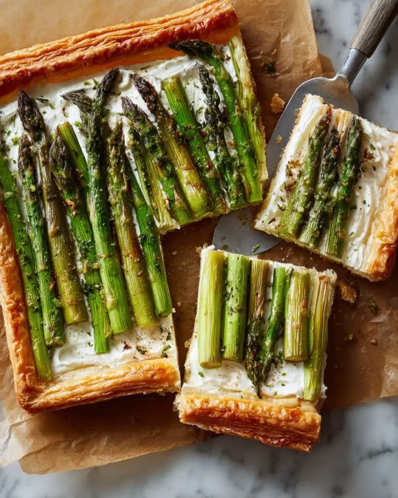 Easy Asparagus Tart with Goat Cheese Recipe
