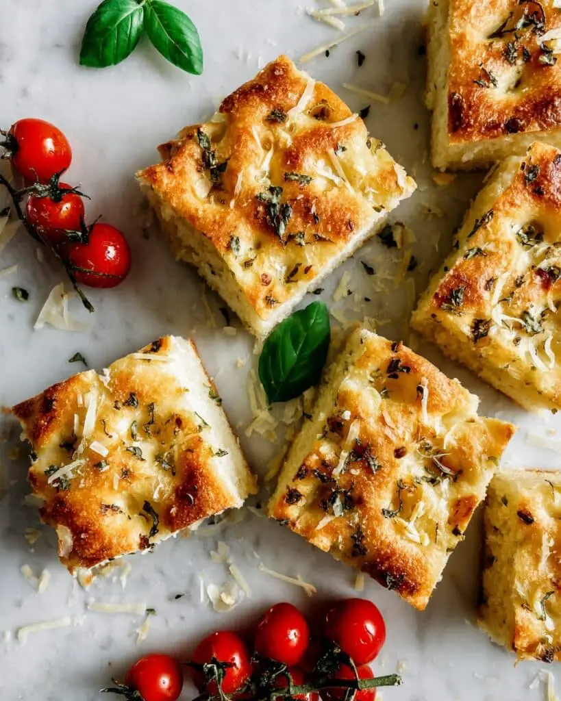 Garlic Rosemary Herb Focaccia Recipe