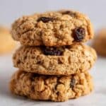 Eggless Oatmeal Raisin Cookies Recipe