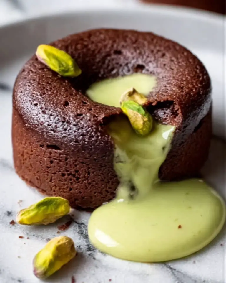 Pistachio Chocolate Lava Cakes Recipe