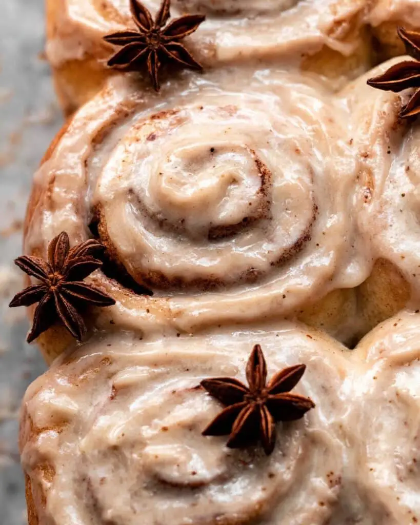Chai Cinnamon Rolls with Chai Caramel Sauce and Cream Cheese Frosting Recipe