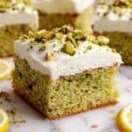 Lemon Pistachio Cake with Matcha Frosting Recipe