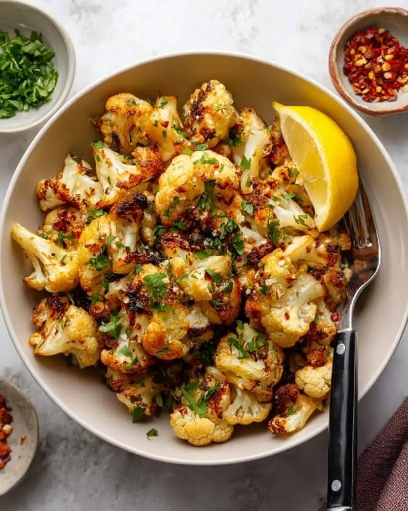 Best Roasted Cauliflower with Garlic Recipe