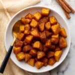 Air Fryer Roasted Butternut Squash with Cinnamon and Maple Recipe