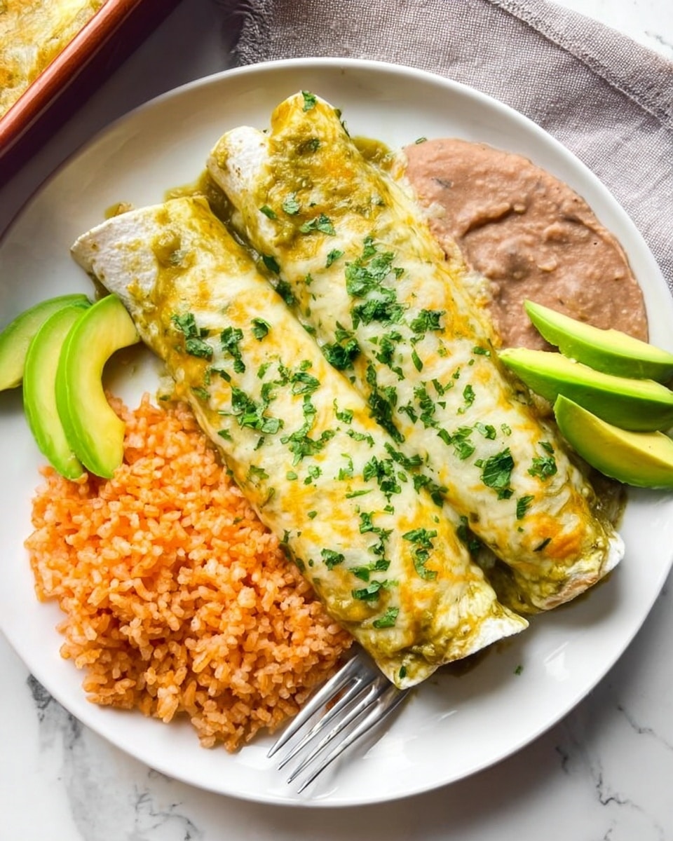 Green Chicken Enchiladas with Salsa Verde Recipe