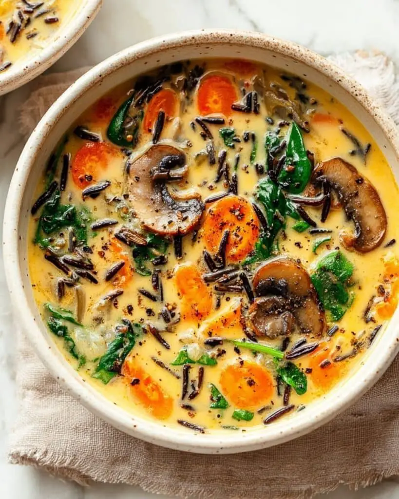 Cozy Autumn Wild Rice Soup Recipe