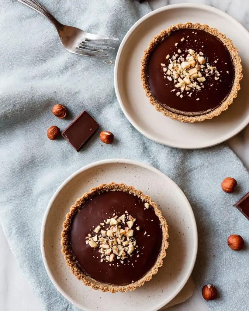 Vegan Chocolate Hazelnut Tartlets Recipe